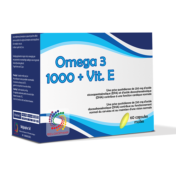 Omega 3 + vitamine E Belgiophar